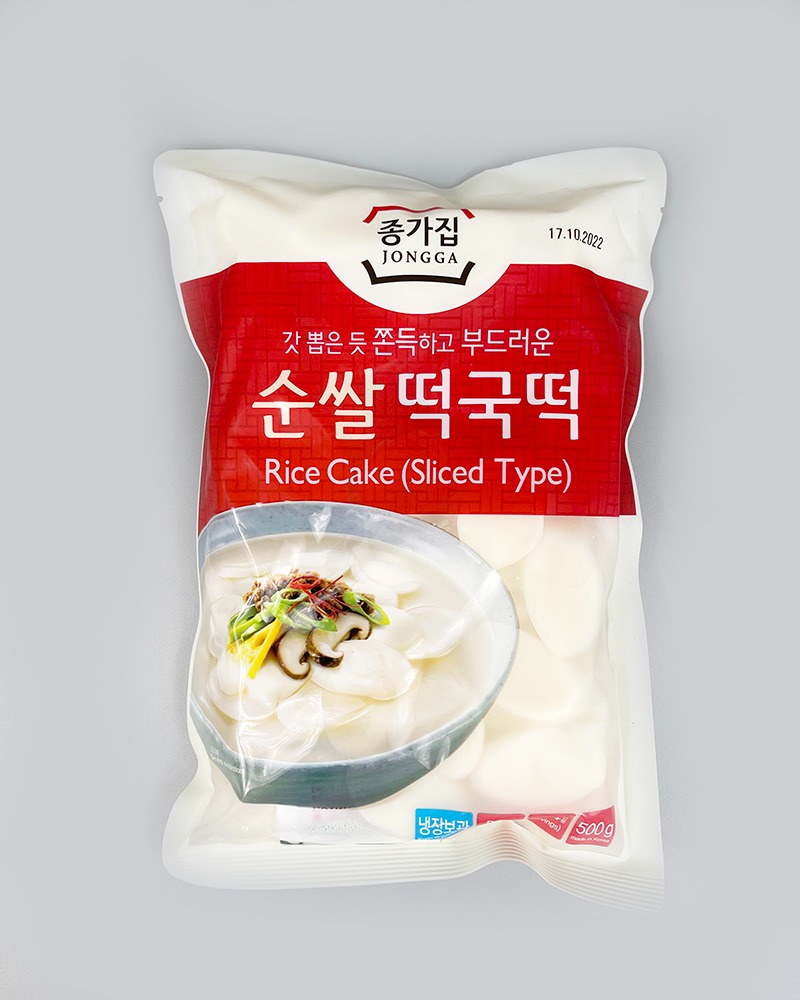 [종가집] 순쌀 떡국떡 500g (날씨기후에 따라 냉동/냉장/상온 포장) 유통기한: 2022.10.17