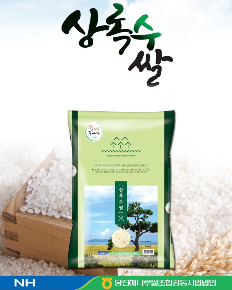 [농협] 당진 상록수 쌀 4kg - 한국산 / 도정일: 2023.10.15