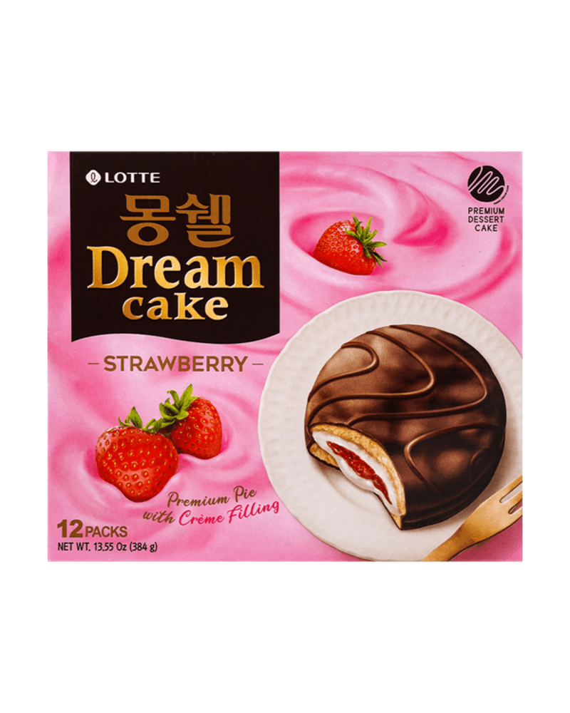 [롯데] 몽쉘 딸기 크림 12개입 수출용 유통기한: 2023.12.13
