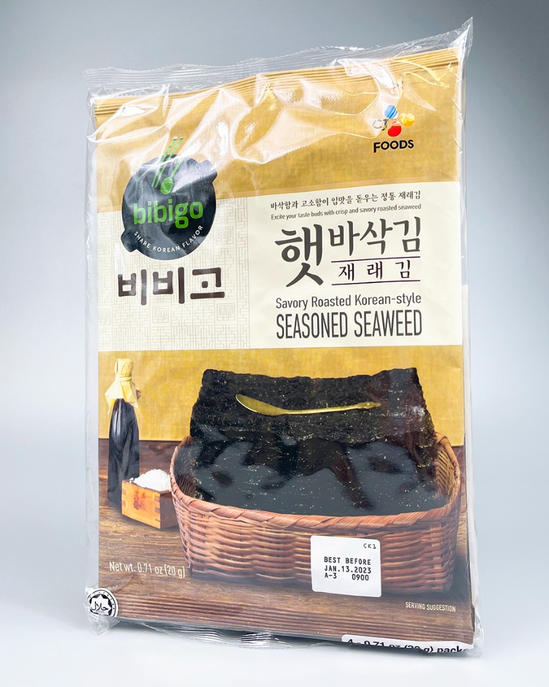 [비비고] 햇바삭김 재래김 (전장) 20g x 4봉 유통기한: 2023.05.15