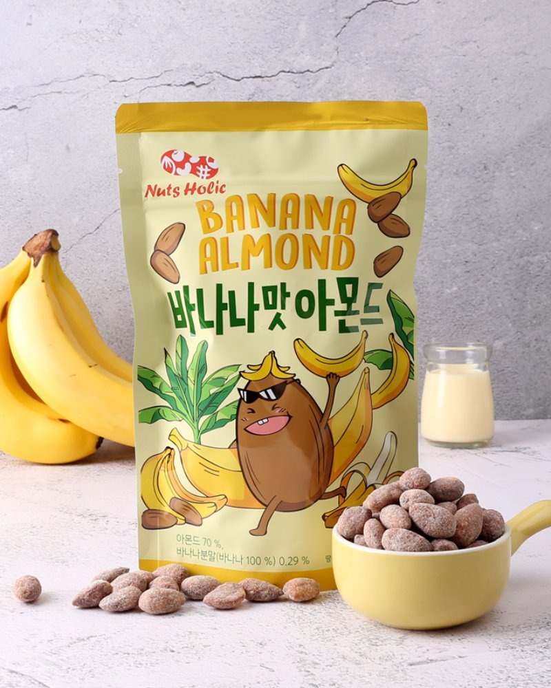 [NutsHolic] 바나나맛 아몬드 30g 유통기한: 2022.12.21